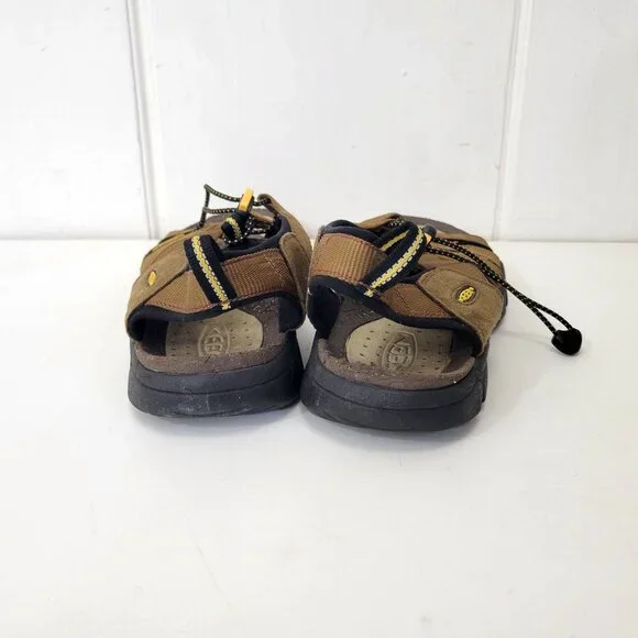 Keen Brown Open-Toe Sandals With Adjustable Bungee Cord Men's Size 12 - Picture 6 of 6